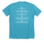 Battle of The Great Lakes/Stars & Strikes, a Heather Aqua Premium Unisex Tee (back-view)