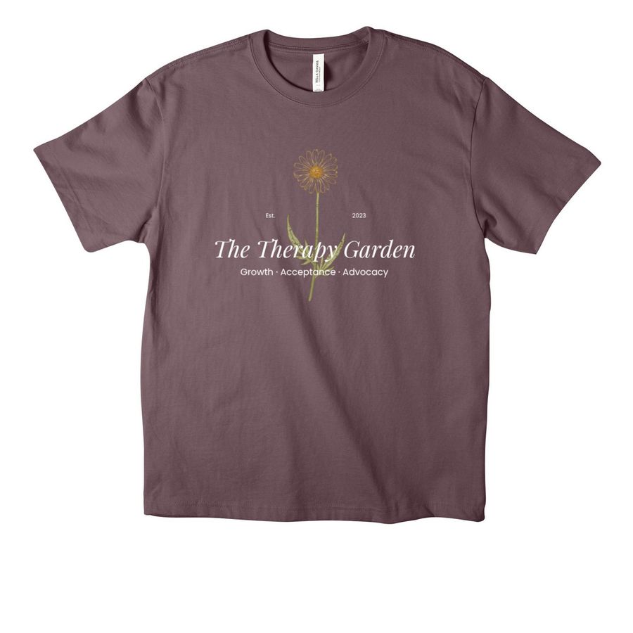 Growth. Acceptance. Advocacy. Merch, a Purple Storm Unisex Heavyweight Tee