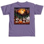 WSSDR HALLOWEEN #2, a Grape Comfort Colors Unisex Tee (back-view)