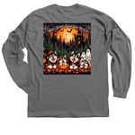 WSSDR HALLOWEEN #2, a Charcoal Classic Long Sleeve Tee (back-view)