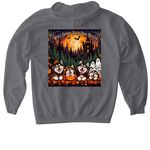 WSSDR HALLOWEEN #2, a Charcoal Gildan Softstyle Pullover Hoodie (back-view)