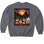 WSSDR HALLOWEEN #2, a Charcoal Softstyle Crewneck Sweatshirt (back-view)