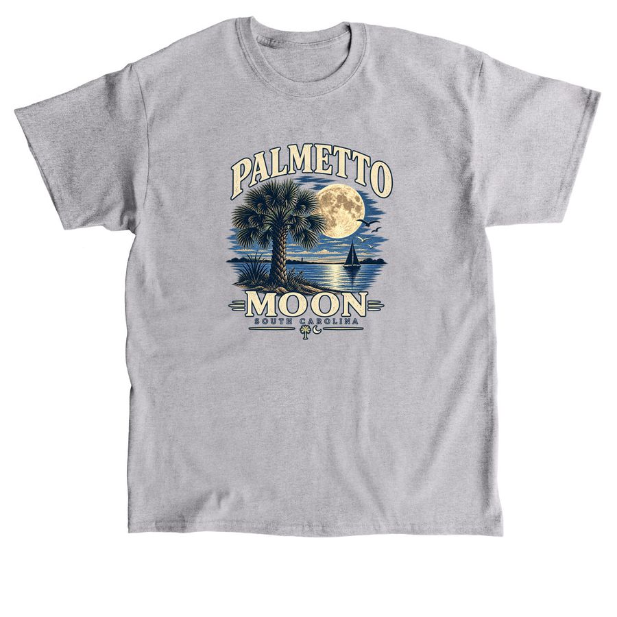 Palmetto Moon T Shirt, a Sport Grey Classic Unisex Tee