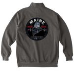 Maine Trauma Day 2026, a Pepper Comfort Colors Quarter Zip Pullover (back-view)