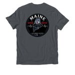 Maine Trauma Day 2026, a Terrain Grey Allmade Organic Cotton Unisex Tee (back-view)
