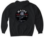 Maine Trauma Day 2026, a Black Gildan Softstyle Pullover Hoodie (back-view)