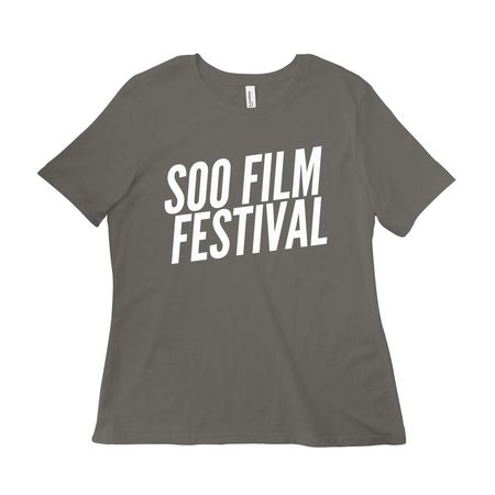 SOO FILM FESTIVAL logo, a Asphalt Women?s Relaxed Cotton Tee