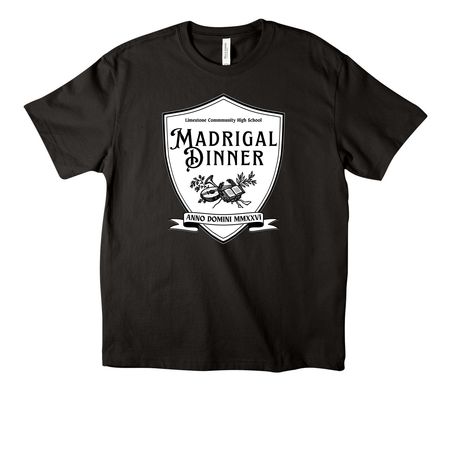 Madrigal 53, a Black Unisex Heavyweight Tee