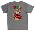 "W Boat", a Charcoal Classic Unisex Tee (back-view)