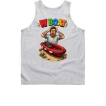 "W Boat", a Sport Grey Classic Unisex Tank Top (back-view)