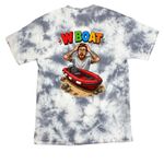 "W Boat", a Grey Crystal Tie Dye Tee (back-view)