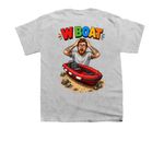 "W Boat", a Sport Grey Youth Unisex Tee (back-view)