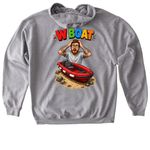 "W Boat", a Sport Grey Gildan Softstyle Pullover Hoodie (back-view)