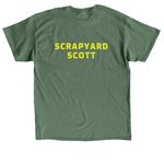 GPK-Scrapyard Scott, a Military Green Classic Unisex Tee (back-view)