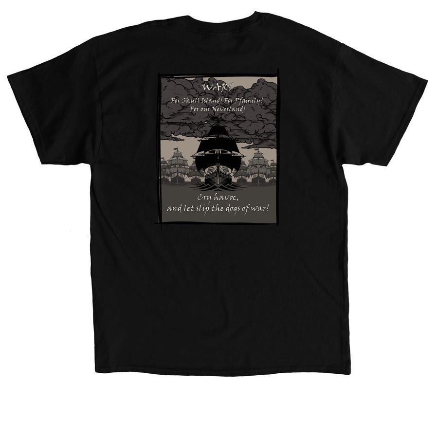 Pirate Fest 2026!, a Black Classic Unisex Tee (back-view)