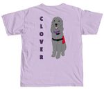 Clover, a Orchid Comfort Colors Unisex Tee (back-view)