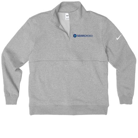 Search360 Nike Classic Fleece, a Dark Grey Heather Nike Club Fleece Half Zip Pullover