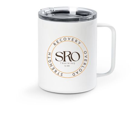 SRO Training - Travel Mug, a White Stainless Steel Travel Mug