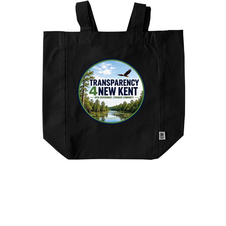 T4NK Tote Bag, a Black Recycled Cotton Tote Bag