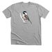 Black-capped Chickadee T-Shirt, a Athletic Heather Premium Unisex Tee