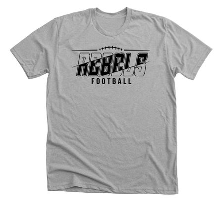 Rebels Football, a Athletic Heather Premium Unisex Tee
