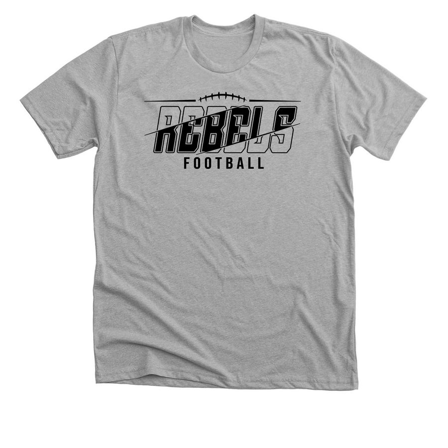 Rebels Football, a Athletic Heather Premium Unisex Tee