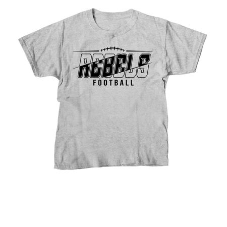 Rebels Football, a Sport Grey Youth Unisex Tee