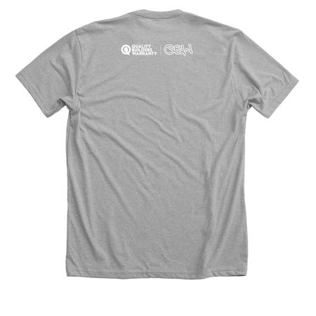 Integrity Matters 2026, a Athletic Heather Premium Unisex Tee (back-view)