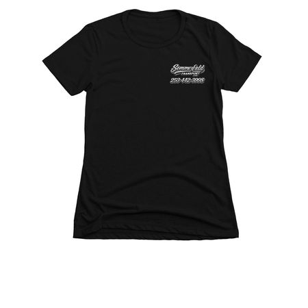 Sommerfeld Transport Merch, a Black Women's Slim Fit Tee