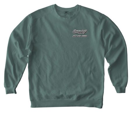 Sommerfeld Transport Merch, a Blue Spruce Comfort Colors Crewneck Sweatshirt