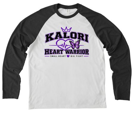 Resilient Kalori&nbsp;, a Space Black/ Bright White Allmade Eco Triblend Colorblock Raglan Long Sleeve Tee