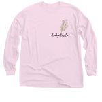 Vintage PAO Pelvis Tee, a Light Pink Classic Long Sleeve Tee (back-view)