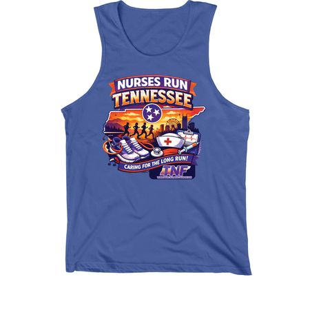 Nurses Run Tennessee: Commemorative T-Shirt, a True Royal Premium Cotton Tank