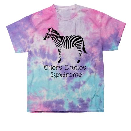 Ehlers Danlos Syndrome Awareness, a Cotton Candy Classic Tie Dye Tee