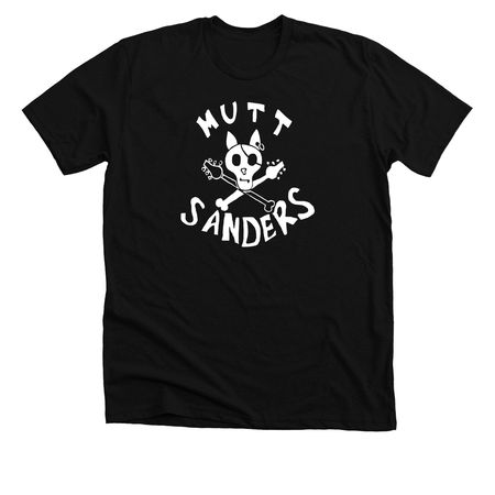 Tops - White Logo, a Solid Black Blend Premium Unisex Tee
