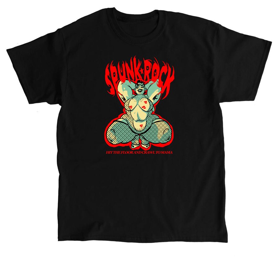 SPUNK ROCK, a Black Classic Unisex Tee