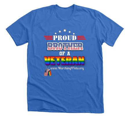 Brother of a Vet, a Heather True Royal Premium Unisex Tee