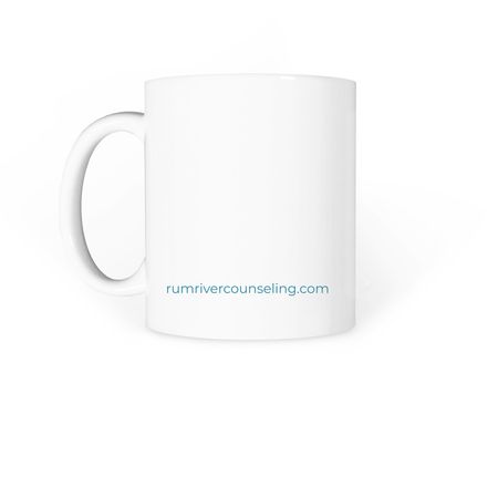 RRC Mug, a White Coffee Mug (back-view)