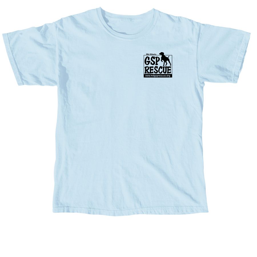 Mid-Atlantic GSP Rescue Summer Fundraiser '25, a Chambray Comfort Colors Unisex Tee