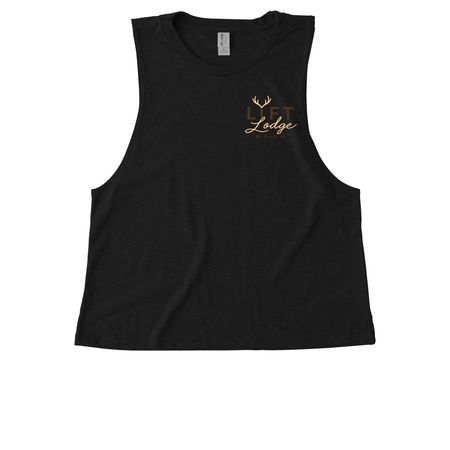 Lift Lodge Studio Apparel&nbsp;, a Deep Black Allmade Eco Triblend Women?s Muscle Tank