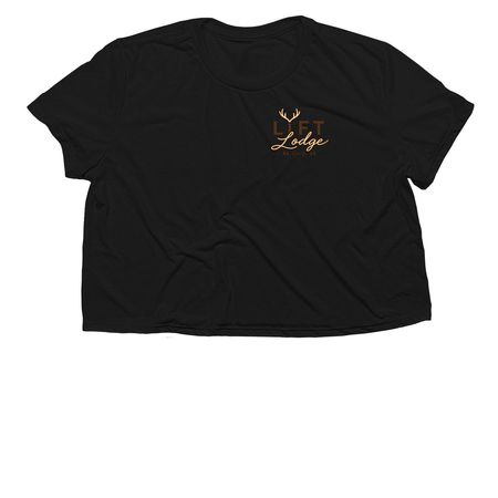 Lift Lodge Studio Apparel&nbsp;, a Black Women?s Flowy Cropped Tee