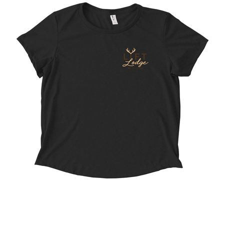 Lift Lodge Studio Apparel&nbsp;, a Deep Black Allmade Eco Triblend Women?s Scoop Neck Tee