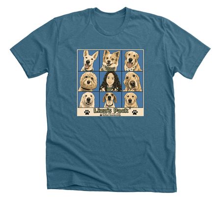 Liza?s Pack, a Heather Deep Teal Premium Unisex Tee