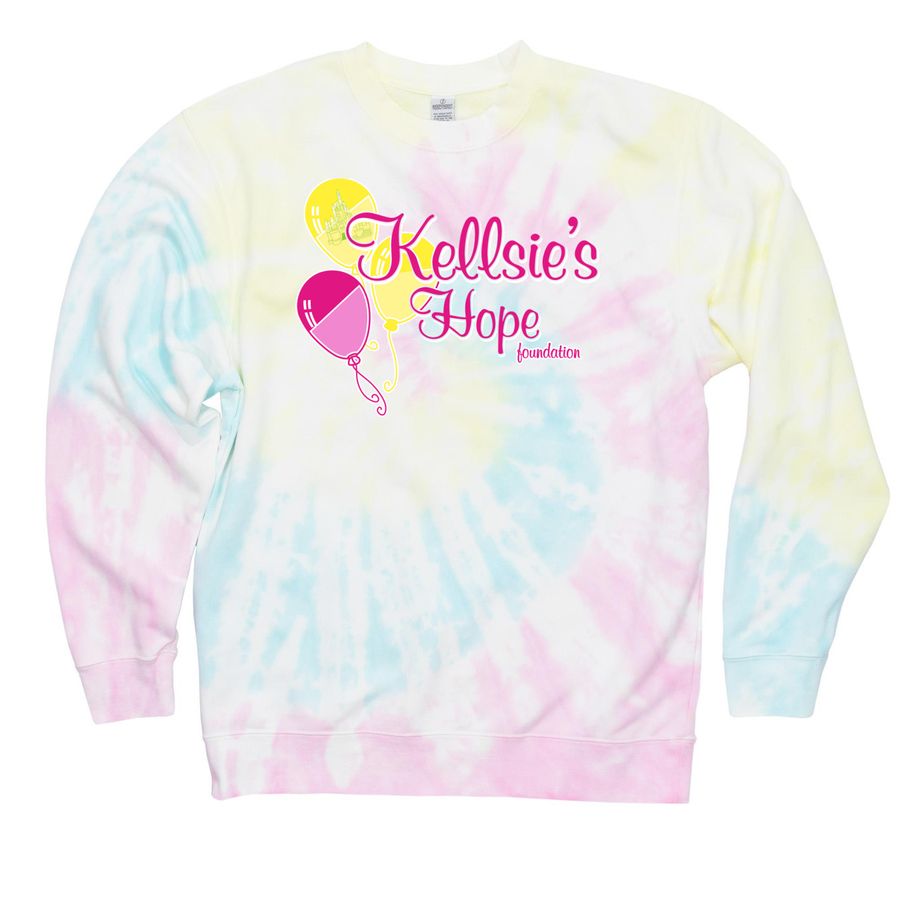 Kellsie's Krew Swag Shop, a Sunset Swirl Tie Dye Crewneck Sweatshirt