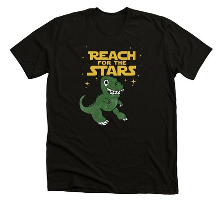 Reach for the stars Rex!&nbsp;, a Solid Black Blend Premium Unisex Tee