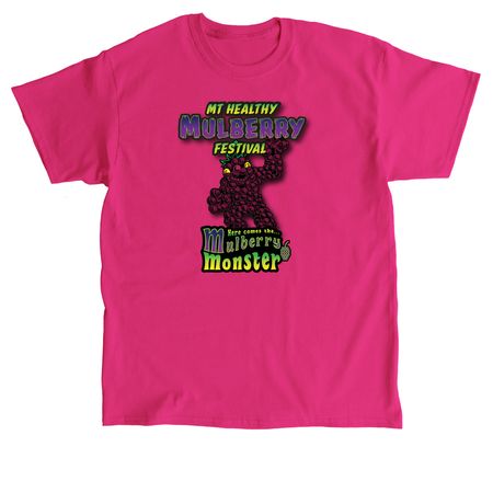 Here Comes the Mulberry Monster!, a Heliconia Classic Unisex Tee