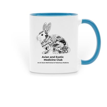 AEMC Merch, a Light Blue Two-Tone Ceramic Mug