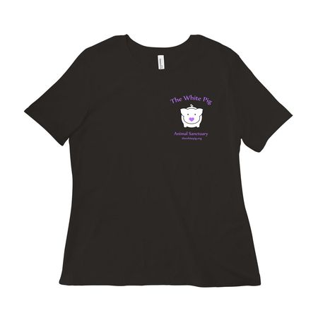 The White Pig Animal Sanctuary, a Black Women?s Relaxed Cotton Tee