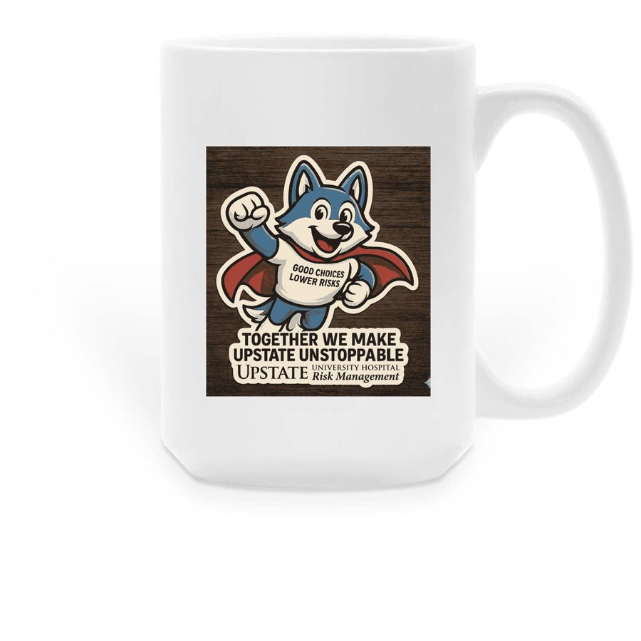 Upstate Unstoppable Mug, a White Large Coffee Mug