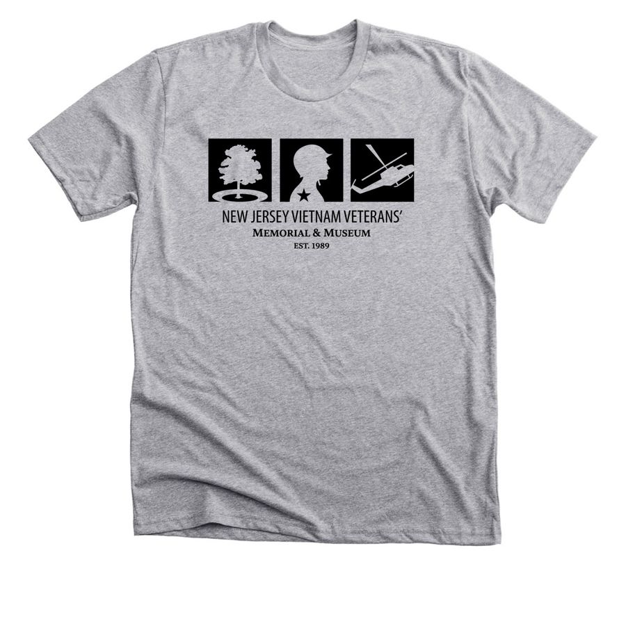 NJ Vietnam Veterans' Memorial Shirts, a Athletic Heather Premium Unisex Tee